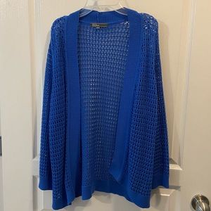Unavailable Blue Crochet Cardigan